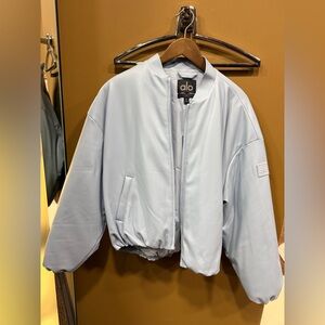 ALO Yoga Sky Blue Bomber Jacket